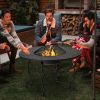 35.5-Inch Patio Fire Pit Dining Table with BBQ Grate | 4-in-1 Outdoor Table for Heating, Grilling, Dining & Ice Bucket Use