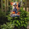 Pit Bull Terrier Halloween Trick or Treat Garden Flag Mailbox Flag Decorative Yard Flag Banner Outside Patio Artwork Yard Flower Beds, Garden Size