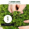 VEVOR 2x Artificial Boxwood Ball Ø40,6cm Garden Deco Boxwood in Flowerpot Ball Artificial Boxwood Ball Artificial Plant made of PE, Wood, PP incl. 4 p