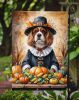Cavalier Spaniel Thanksgiving Garden Flag Mailbox Decorative Yard Banner Outside Patio Artwork for Flower Beds, Garden Size, Multicolor