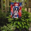 Boston Terrier Patriotic American Garden Flag Mailbox Flag Decorative Yard Flag Banner Outside Patio Artwork Yard Flower Beds, Garden Size, Multicolor
