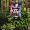 English Bulldog Patriotic American Garden Flag Mailbox Flag Decorative Yard Flag Banner Outside Patio Artwork Yard Flower Beds, Garden Size