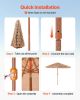 Tiki Umbrella Thatched Patio Umbrella 9 ft Poolside Patio Beach Umbrella