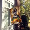 Boxer Thanksgiving House Flag Large Porch Sleeve Pole Decorative Outside Yard Banner Artwork Wall Hanging, Polyester, House Size, Multicolor