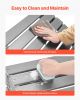 Adirondack Ottoman 16.9L x 18.9W x 13H Inch HDPE Folding Patio Footrest Gray