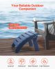 Adirondack Ottoman Set of 2 – Blue HDPE Folding Footrests
