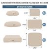 14 PCS Outdoor Cushions for Patio Furniture Replacement, Patio Furniture Cushions with Sponge, Deep Seat Patio Cushions(Beige)[Sale on Temu is banned,