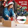 6FT Inflatable Santa Claus with Gift Bag, Lighted Christmas Blow Up Yard Decoration with LED Lights, Durable Waterproof Polyester, Quick Setup