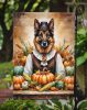 German Shepherd Thanksgiving Garden Flag Mailbox Decorative Yard Banner Outside Patio Artwork for Flower Beds, Garden Size, Multicolor
