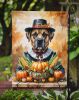 Bullmastiff Thanksgiving Garden Flag Mailbox Decorative Yard Banner Outside Patio Artwork for Flower Beds, Garden Size, Multicolor