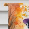 Dalmatian Halloween Trick or Treat House Flag Large Porch Sleeve Pole Decorative Outside Yard Banner Artwork Wall Hanging, Polyester, House Size