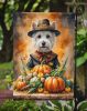 Westie Thanksgiving Garden Flag Mailbox Decorative Yard Banner Outside Patio Artwork for Flower Beds, Garden Size, Multicolor