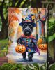 Scottish Terrier Halloween Trick or Treat Garden Flag Mailbox Flag Decorative Yard Flag Banner Outside Patio Artwork Yard Flower Beds, Garden Size