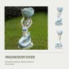 Ocean Style 11.61' x 7.68' x 23.23' Magnesium Oxide Mermaid Statue for Home, Garden, Patio