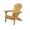 All-Weather Adirondack Large Foldable Chair – Natural Hemlock Wood Finish