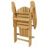 All-Weather Adirondack Large Foldable Chair – Natural Hemlock Wood Finish