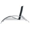 3-Piece Black Outdoor Patio Pool Lounger Set – Chairs & Table