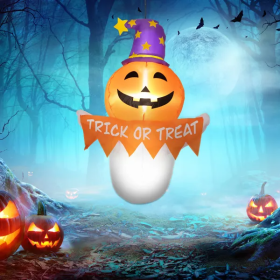 Inflatable Halloween Decoration (Color: White)