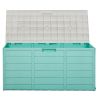 75gal 280L Outdoor Garden Plastic Storage Deck Box Chest Tools Cushions Toys Lockable Seat