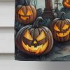 Graveyard Spooky Halloween House Flag Large Porch Sleeve Pole Decorative Outside Yard Banner Artwork Wall Hanging, Polyester, House Size, Multicolor