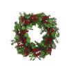 25.5 inch Christmas Wreaths for Front Door,Winter Wreaths for Indoor and Outdoor Christmas Decorations,Christmas Door Wreath with Leaves and Berries