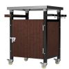 Outdoor Stainless Steel Grilling Tabletop Cart