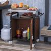 Outdoor Stainless Steel Grilling Tabletop Cart