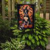Boston Terrier Witchy Halloween Garden Flag Mailbox Flag Decorative Yard Flag Banner Outside Patio Artwork Yard Flower Beds, Garden Size, Multicolor