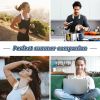 Bladeless Neck Fan with 180° Mountain Wind Cooling -Hands-Free Wearable & Ultra-Quiet, USB Rechargeable for Travel, Gym, Official Perfect Gift for Mam