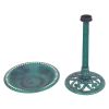 Outdoor Garden Freestanding Pedestal Bird Bath Feeder