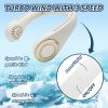 Bladeless Neck Fan with 180° Mountain Wind Cooling -Hands-Free Wearable & Ultra-Quiet, USB Rechargeable for Travel, Gym, Official Perfect Gift for Mam
