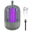 900V High Voltage Cordless Indoor Bug Zapper Type C Rechargeable Mosquito Lamp Trap Portable Electric Mosquito Killer with Hanging Strap Night Light f