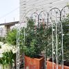 Metal Garden Arch Assemble Freely with 8 Styles Garden Arbor Trellis Climbing Plants Support Rose Arch