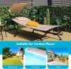 Hanging Hammock with Stand, Patio Hanging Chaise Lounge Chair w/Canopy, Cushion, Pillow & Storage Bag, Heavy Duty Swing Hammock Bed for Garden Lawn Ba