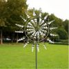 Magical Kinetic Metal Windmill Spinner Wind Powered Catchers, Creative Patio Garden Lawn Outdoor Courtyard Decoration Unique Wind Collectors Metal Out
