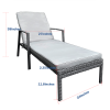 Outdoor Patio Lounge Chairs Rattan Wicker Patio Chaise Lounges Chair