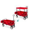 Collapsible Utility Wagon Cart Indoor/Outdoor with Canopy