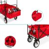 Collapsible Utility Wagon Cart Indoor/Outdoor with Canopy