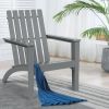 Indoor/Outdoor Acacia Wood Adirondack Lounge Armchair