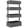4 Tier Vertical Wooden Planter Box Raised Bed